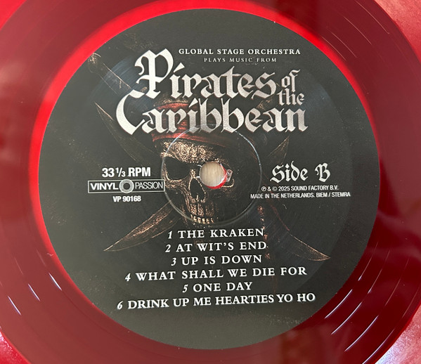 Global Stage Orchestra - Plays Music From The Pirates Of The Caribbean [Transparent Vinyl] (8719039007554)