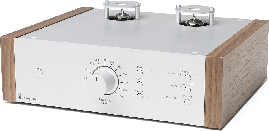 Pro-Ject Tube Box DS2 silver/walnut