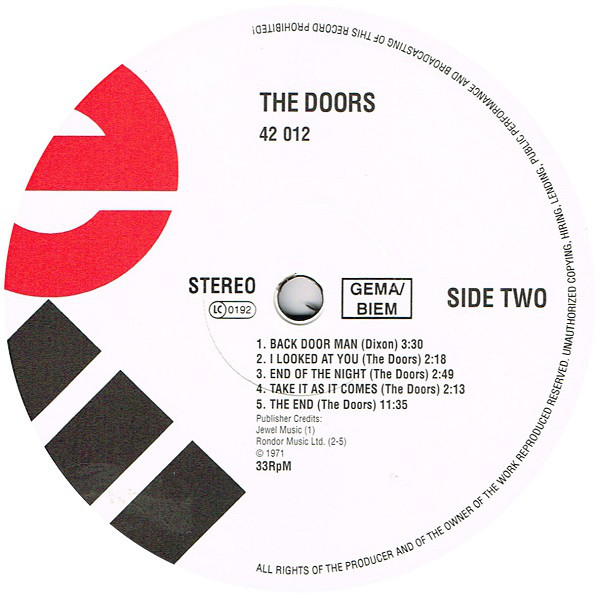 The Doors - The Doors (EKS-74007)