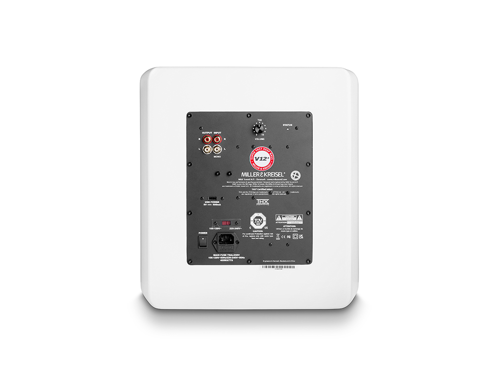 M&K Sound V12+ white satin