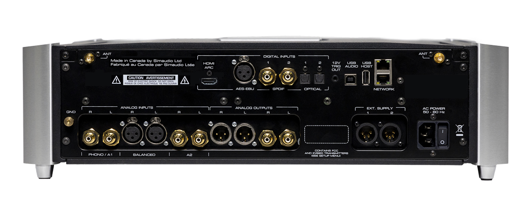 Moon by Simaudio 891 Network Player / Preamplifier silver\black