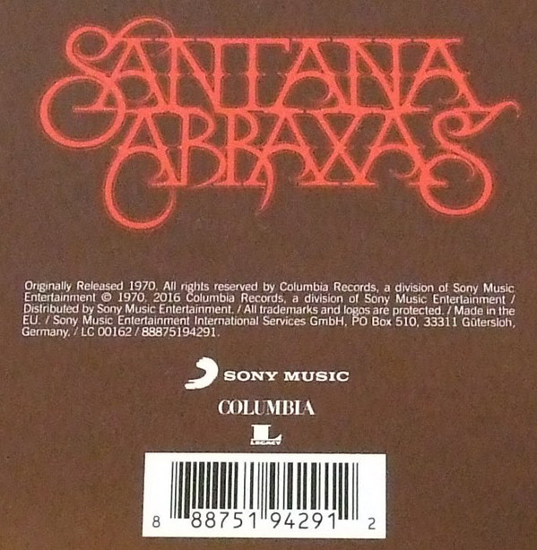 Santana - Abraxas (88875194291)