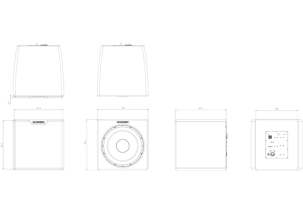 M&K Sound V15+ black satin