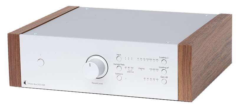 Pro-Ject Phono Box DS2 USB silver\walnut