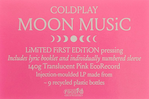 Coldplay - Moon Music [Pink Translucent Vinyl] (5021732278883)