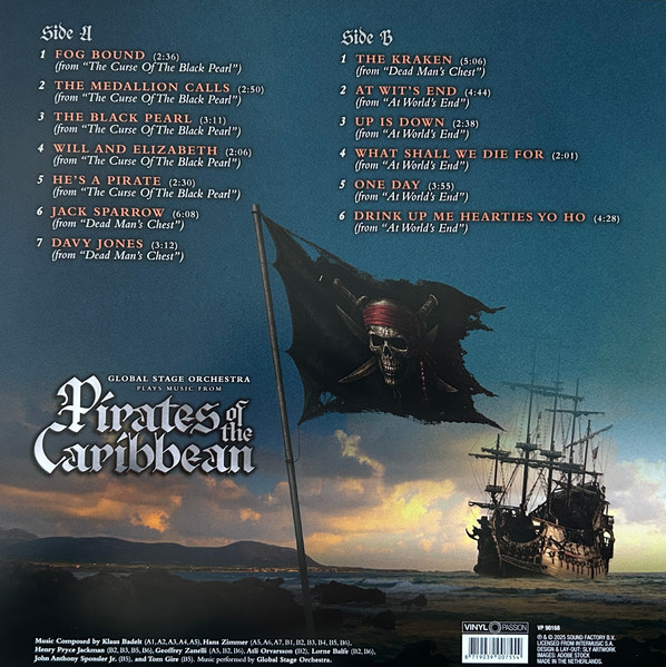 Global Stage Orchestra - Plays Music From The Pirates Of The Caribbean [Transparent Vinyl] (8719039007554)