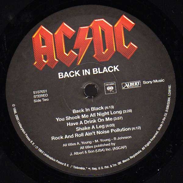 AC/DC - Back In Black (5107651)