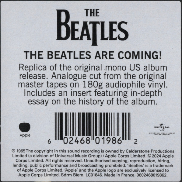 The Beatles - The Early Beatles [US Version] (602468019862)