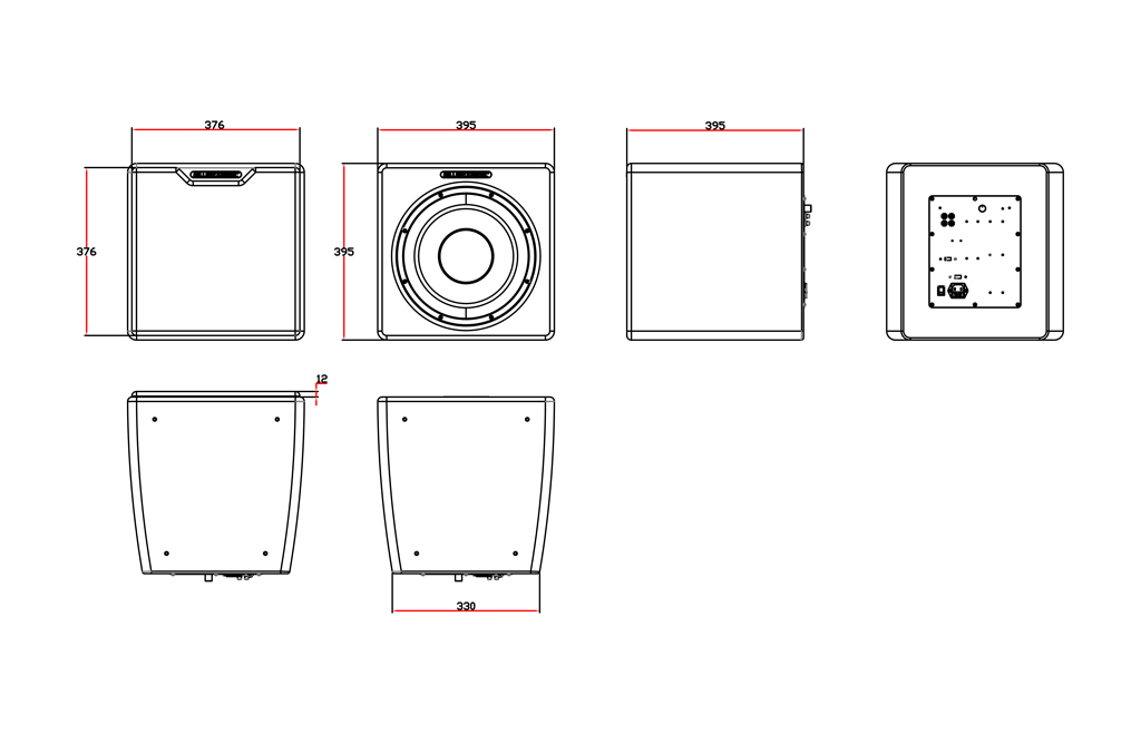 M&K Sound V12+ white satin