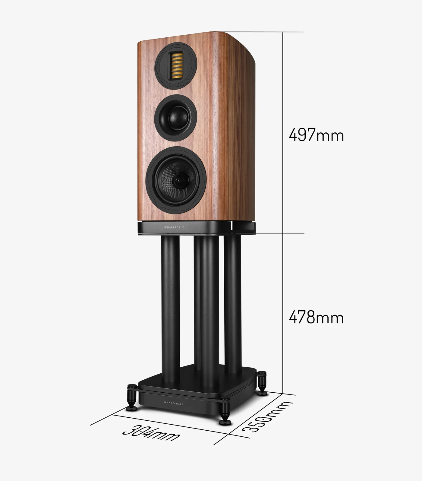 Wharfedale EVO 5.2 stands black