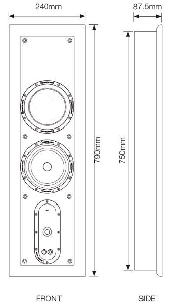 Monitor Audio Soundframe 2 On Wall white