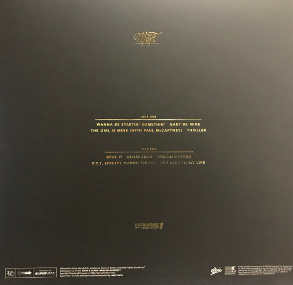 Michael Jackson - Thriller [Mobile Fidelity Sound Lab] (0821797104227)