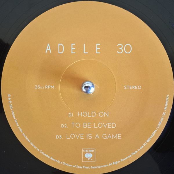 Adele - 30 [Black Vinyl] (194399379714)