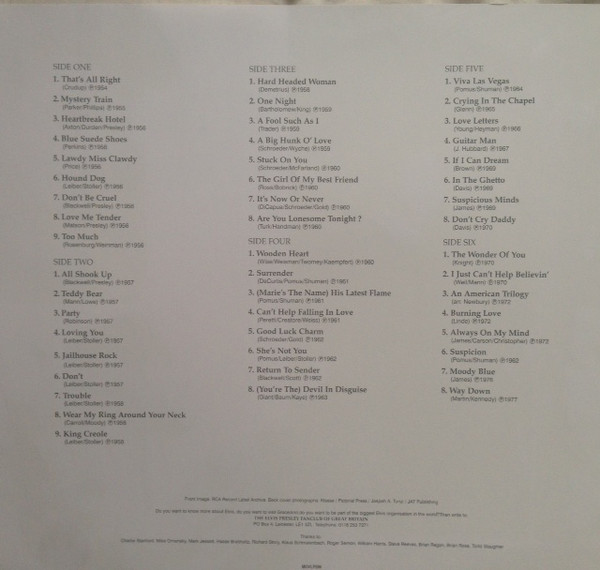 Elvis Presley ‎– The 50 Greatest Hits (MOVLP296)