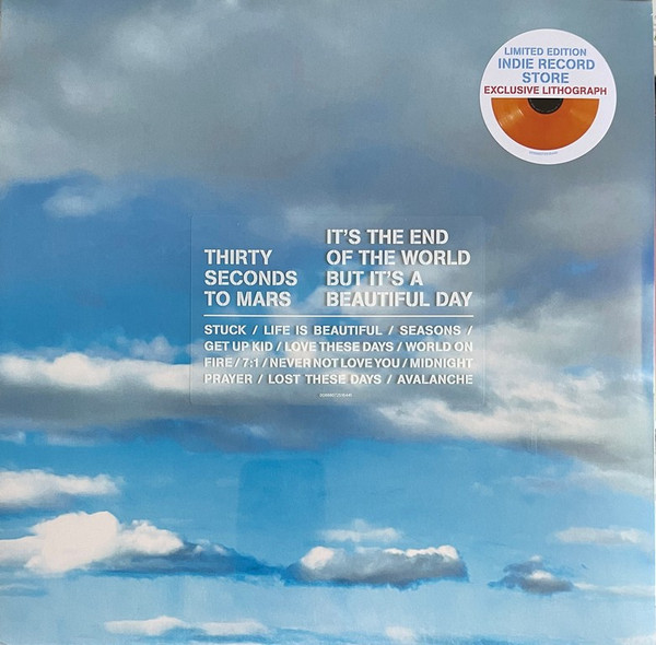 30 Seconds To Mars - It's The End Of The World But It's A Beautiful Day [Orange Opaque Vinyl] (00888072516441)