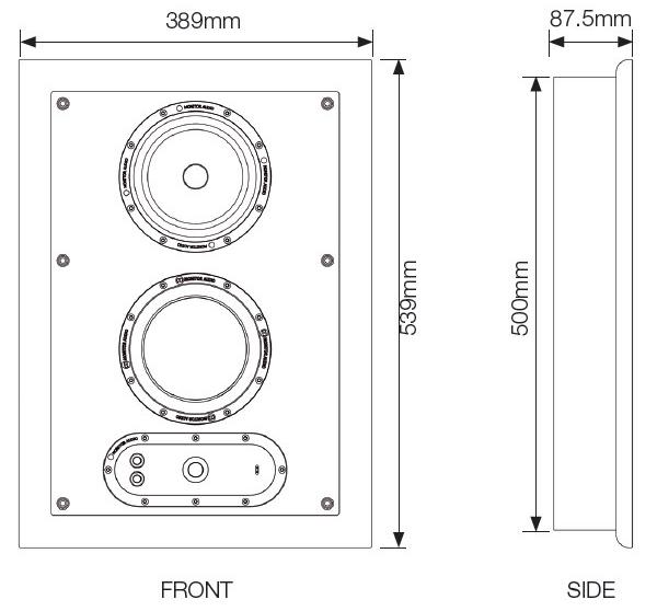 Monitor Audio Soundframe 1 On Wall black